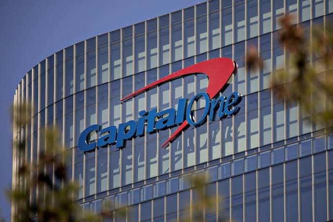Building with Capital One logo on it